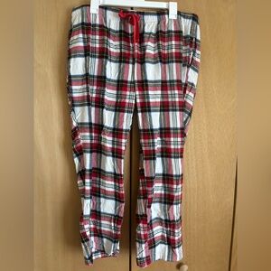 Old Navy Red and White Plaid Pants